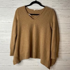 Caslon asymmetrical v neck sweater